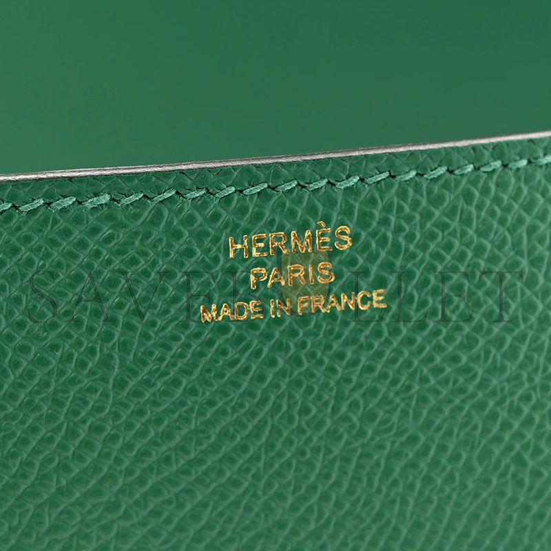 H**me5 master constance elan epsom vert vertigo gold hardware (26*16*6cm)